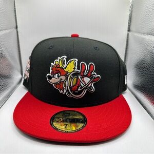 New Era Black and Red Cap Albuquerque Isotopes